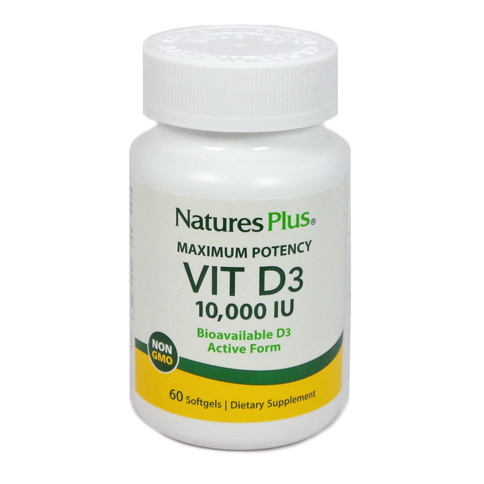 Natures Plus Vit D3 10,000 Iu Softgel 60