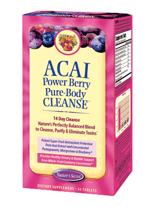 Natures Secret ACAI Power Berry Pure-Body CLEANSE 56 TAB-TEMP OUT OF STOCK