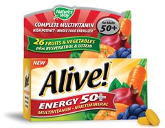 Natures Way - Alive! Energy 50+, 60 Tablets