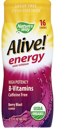 Natures Way - Alive! Energy Organic Water Enhancer Berry Blast 2.16 oz