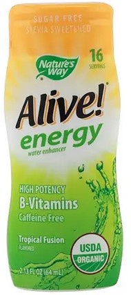Natures Way - Alive! Energy Organic Water Enhancer Tropical Fusion 2.16 oz