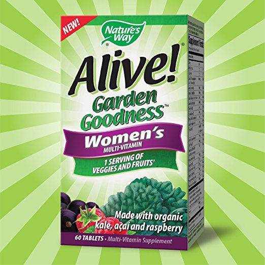 Natures Way - Alive! Garden Goodness Women's Multivitamin, Veg & Fruit Blend 60 tab-OUT OF STOCK