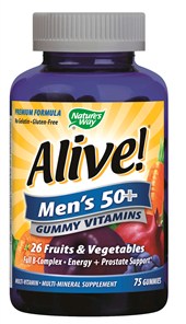 Natures Way - Alive!® Mens 50+ Gummy Vitamins 75 Gummies