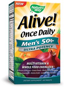 Natures Way - Alive!® Once Daily Mens 50+ Ultra Potency 60 Tb