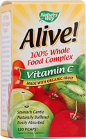 Natures Way - Alive!® Vitamin C 120 Veg Cp