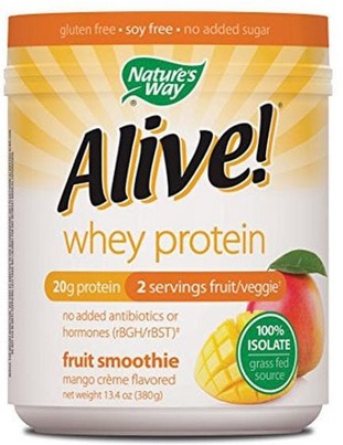 Natures Way - Alive! Whey Protein Smoothie Mango Crme 13.4 oz