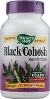 Natures Way - Black Cohosh Standardized 120 Veg Cp