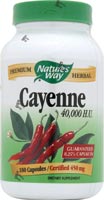 Natures Way - Cayenne Pepper 40,000 H.U. 180 Cp