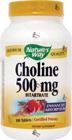 Natures Way - Choline 100 Tb-OUT OF STOCK