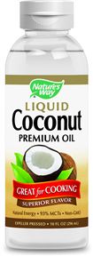 Nature's Way - Coconut Oil Liquid (Nutr. Facts) 10 oz Lq