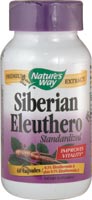 Nature's Way - Eleuthero Standardized Siberian  60 Veg Cp-OUT OF STOCK