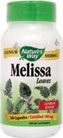 Natures Way - Melissa Lemon Balm Leaf 100 Veg Cp