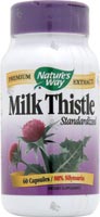 Natures Way - Milk Thistle Standardized 60 Veg Cp