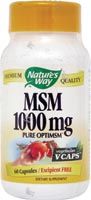 Natures Way - MSM 1000 mg  60 Vcaps-OUT OF STOCK