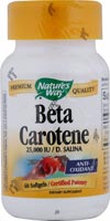 Natures Way - Natural Beta Carotene  60 Sg