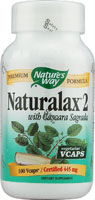 Natures Way - Nurturalax 2 with Cascara Sagrada 100 vcap-OUT OF STOCK