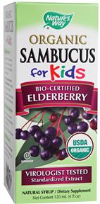 Natures Way - Sambucus for Kids, Organic Syrup 4 oz