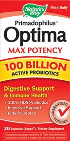 Natures Way - Primadophilus Optima Max Potency 100 Billion (Refrig) 30 Veg Cp