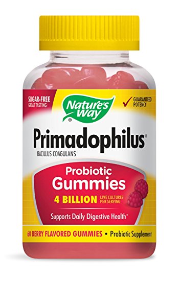 Nature's Way Primadophilus Probiotic Gummies 6 Billion 60 Gummies