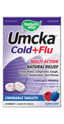 Natures Way Umcka Cold+Flu Berry Chewable 20 Tablets