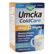 Natures Way - Umcka® ColdCare Day + Night, Lemon-Citrus  plus Honey Lemon 12 Pkts