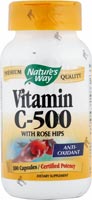 Natures Way - Vitamin C 500Rose Hips 100 Cp