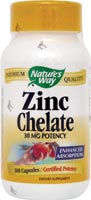 Natures Way - Zinc Chelate 100 Cp