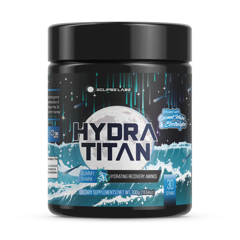 Eclipse Labz Hydra Titan Hydrating Recovery Aminos Gummy Shark Flavor 30 Servings