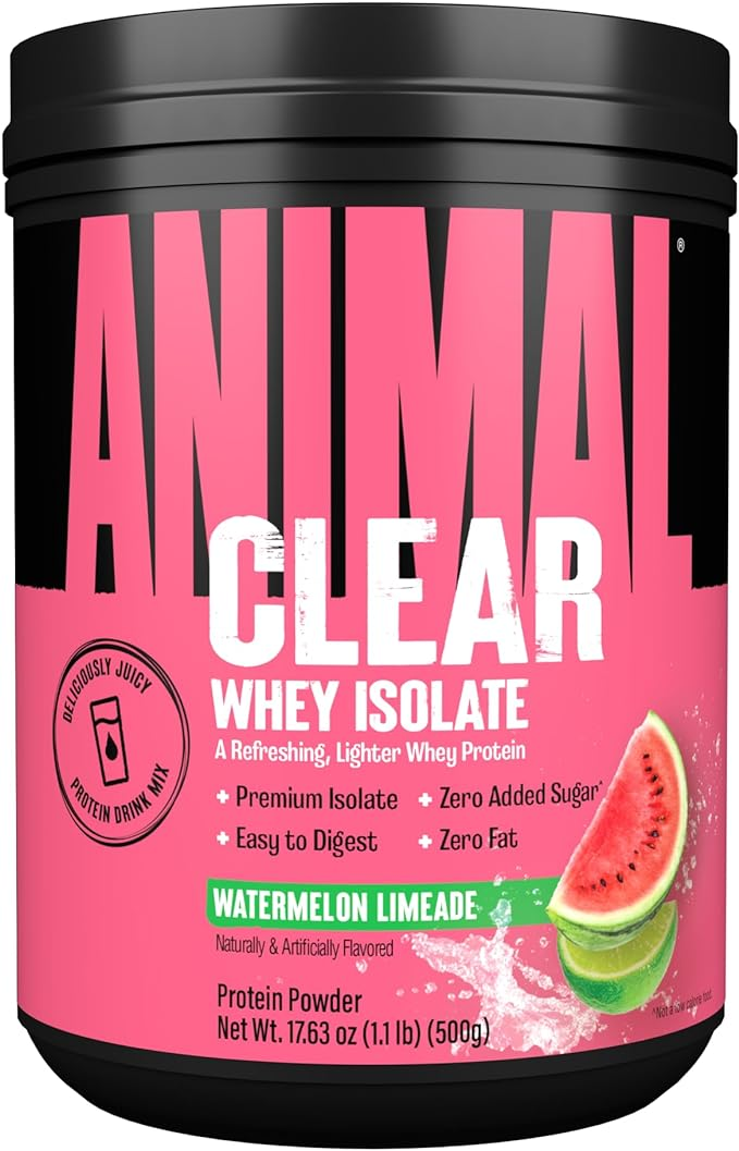Univeral Animal Clear Whey Isolate Watermelon Limeade Flavor 20 Servings