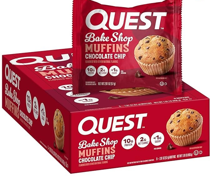 Quest Bake Shop Muffins Chocolate Chip 8/pk