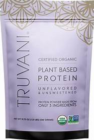 Truvani Plant Base Protein 1.23pnds 20 servings Unflavored & Unsweetened