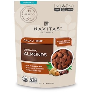 Navitas Organics -  Cacao Hemp Almonds  Organic 4oz-OUT OF STOCK