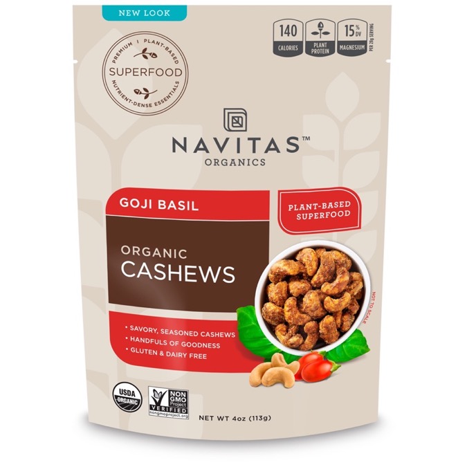 Navitas Organics - Cashews Goji Basil Organic 4oz-UNAVAILABLEl