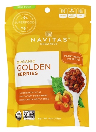 Navitas Organics -  Goldenberries  100% Organic 4oz-UNAVAILABLE