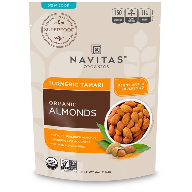 Navitas Organics -  Turmeric Tamari Almonds Organic 4oz-OUT OF STOCK