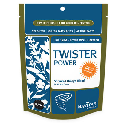 Navitas Organics - Sprouted Omega Blend - Chia Seed|Brown Rice|Flaxseed 8 oz