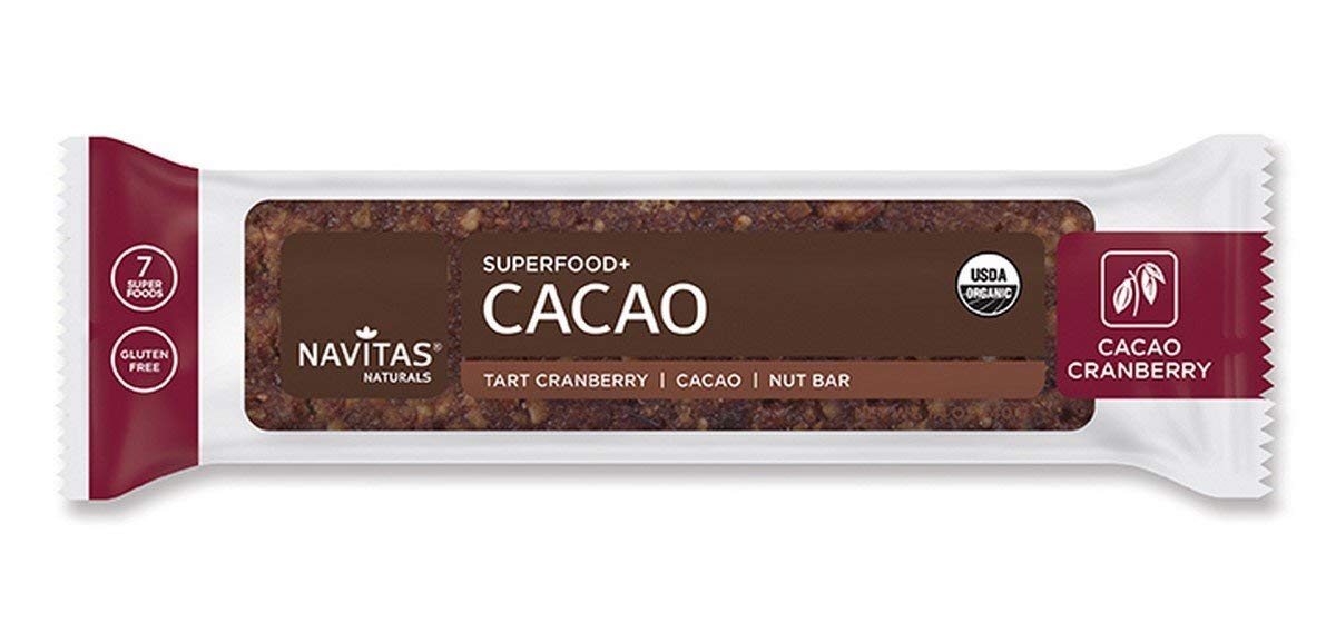 Navitas Organics -  Superfood+ Cacao Cranberry Nut Bar Organic 1.4oz-OUT OF STOCK