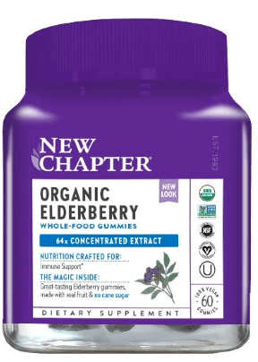 New Chapter Organic Elderberry Whole Food Gummy 60 ct
