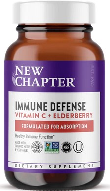 New Chapter Immune Defense Vitamin C + Elderberry 30 t