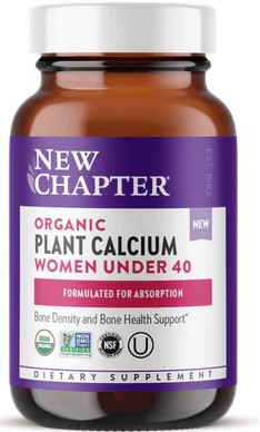 New Chapter Organic Plant Calcium Women Under 40 60 t