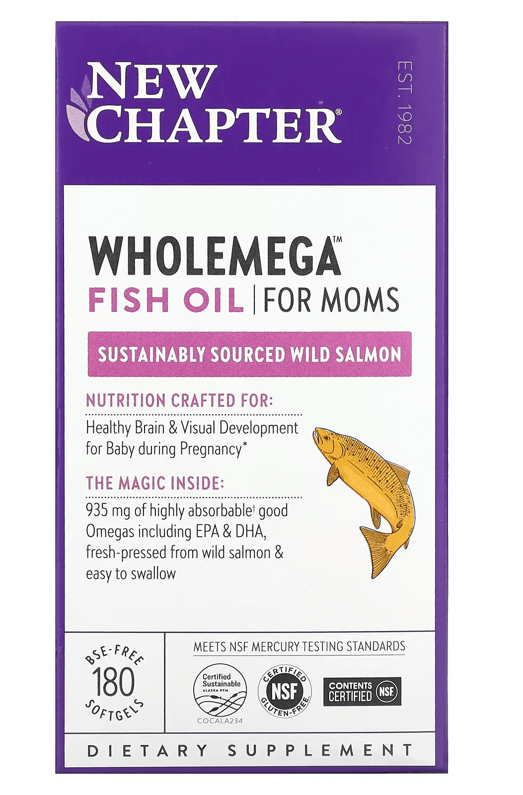 New Chapter Wholemega for Moms 180 sg