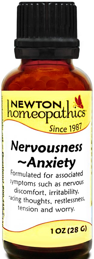 Newton Homeopathics Nervousness Anxiety Pellets 1 oz