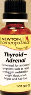 Newton Homeopathics Thyroid Adrenal Pellets 1 oz