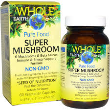 Natural Factors Whole Erth and Sea Super Mushroom 60vcap