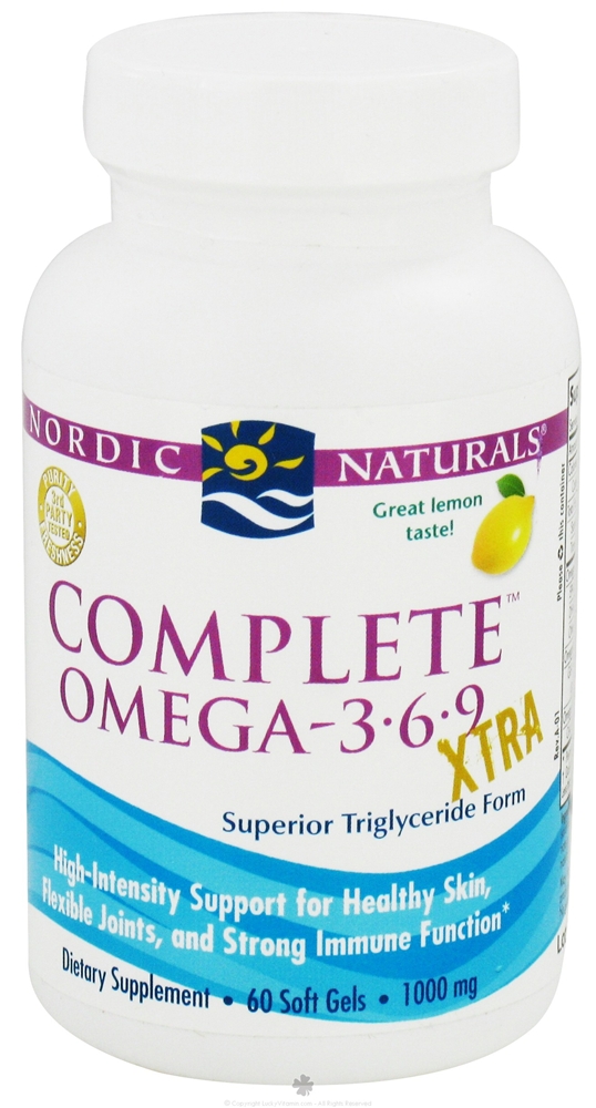 Nordic Naturals - Complete Omega 3-6-9 Xtra 60 Soft gels 
