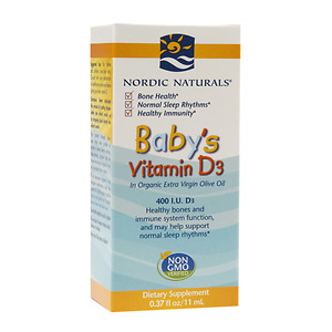 Nordic Naturals - Baby's Vitamin D3 - unflavored 0.37 mL