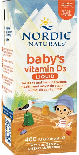 Nordic Naturals - Baby's Vitamin D3 - Unflavored 0.76 Oz
