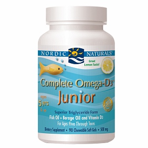 Nordic Naturals - Complete Omega-D3 Junior  lemon 90 Count