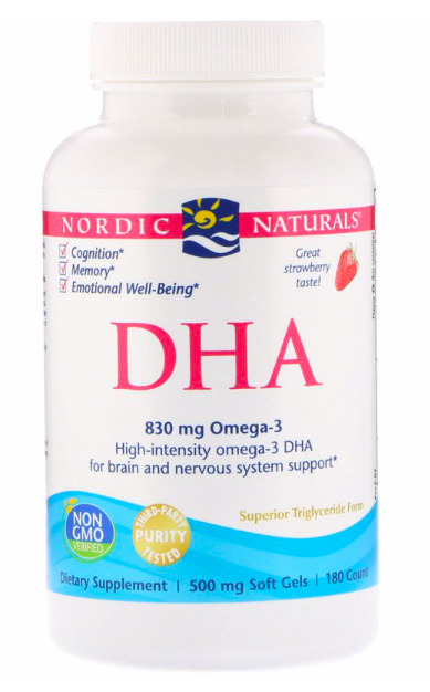 Nordic Naturals - DHA  strawberry 180 Count