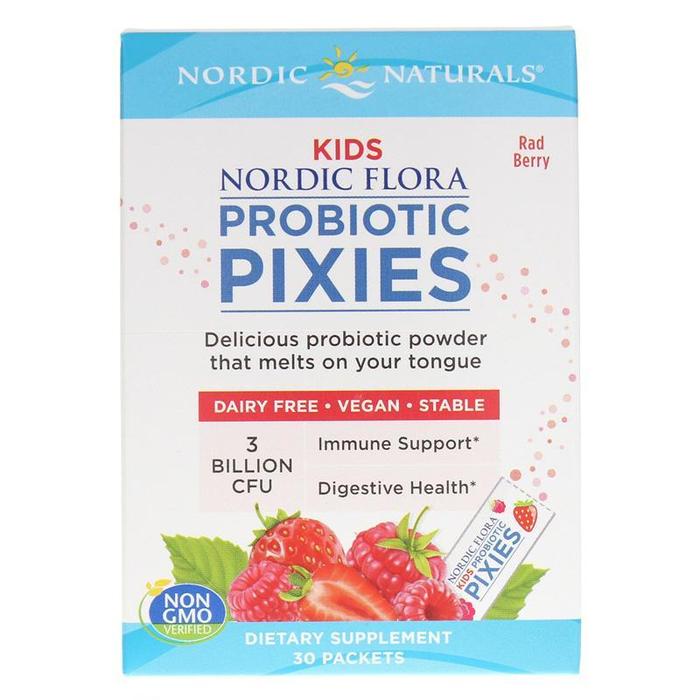 Nordic Naturals - Nordic Flora Probiotic Pixies - rad berry 30 packet